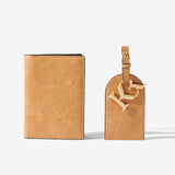 KINNON BY ROMY | LUGGAGE TAG & PASSPORT HOLDER DUO - BISCOTTO