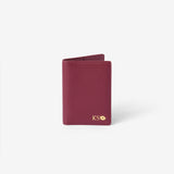 EARLE PASSPORT HOLDER - BORDEAUX