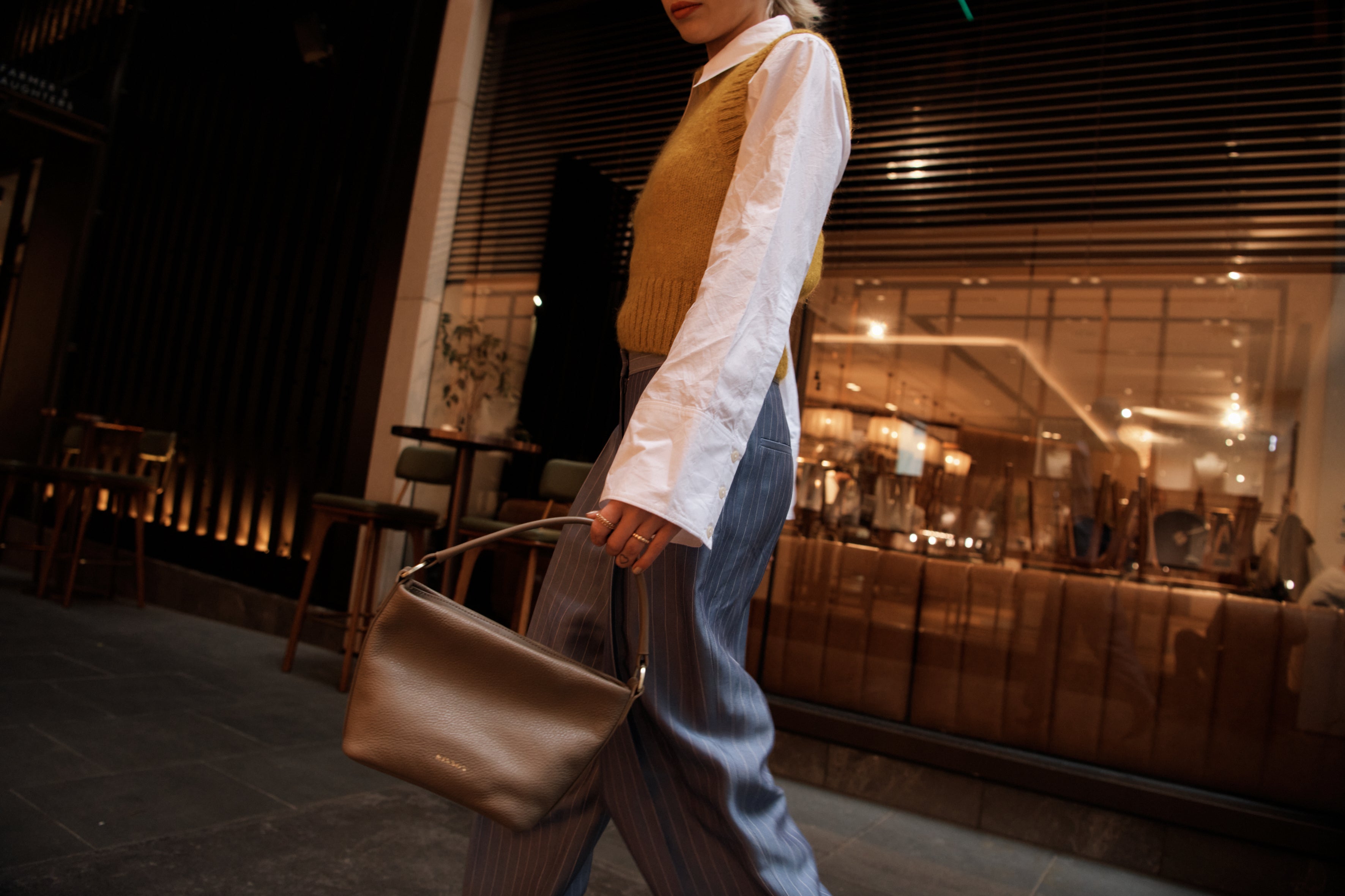 Kinnon Kinnon Mini Ginni Tote Bag in clay pebble leather – K I N N O N