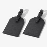 HALE DUO LUGGAGE TAG - BLACK WITH BLACK HARDWARE