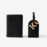KINNON BY ROMY | LUGGAGE TAG & PASSPORT HOLDER DUO - BLACK