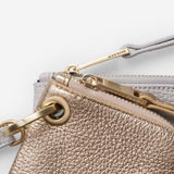 EADIE CLUTCH - DOVE GREY/GOLD