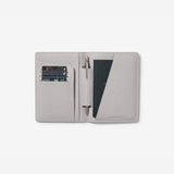 EARLE PASSPORT HOLDER - DOVE GREY