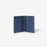 EARLE PASSPORT HOLDER -METALLIC NAVY