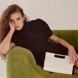 EVE CLUTCH BAR BAG - CHALK