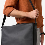 HARDY SATCHEL + LAPTOP BAG - BLACK