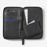 HEMINGWAY TRAVEL WALLET - BLACK WITH BLACK HARDWARE