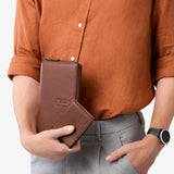 HEMINGWAY TRAVEL WALLET - CHESTNUT