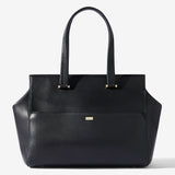 KINGSLEY CARRYALL + LAPTOP BAG - BLACK