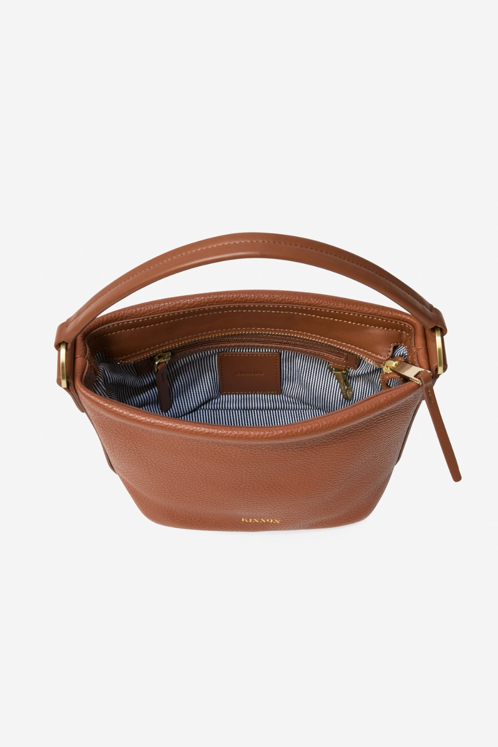 Kinnon Kinnon Mini Ginni Tote Bag in butterscotch pebble leather – K I N N O N