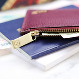 THP X KINNON ZIP CARD HOLDER - PLUM