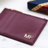 THP X KINNON ZIP CARD HOLDER - PLUM