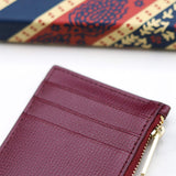 THP X KINNON ZIP CARD HOLDER - PLUM