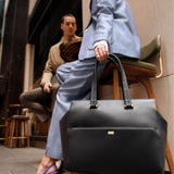 KINGSLEY CARRYALL + LAPTOP BAG - BLACK