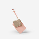 EADIE CLUTCH - BLUSH/GOLD