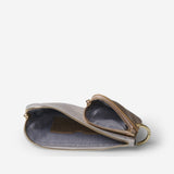 EADIE CLUTCH - DOVE GREY/GOLD