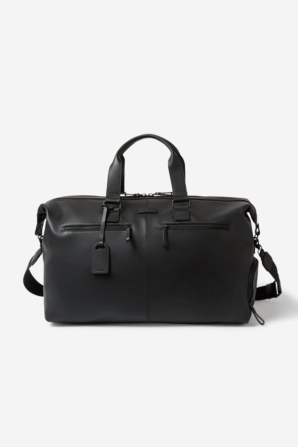 OXLEY OVERNIGHT BAG - BLACK WITH BLACK HARDWARE
